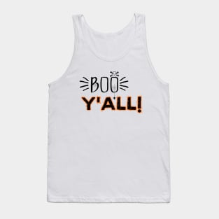 Humorous Halloween Celebration Saying Gift - Boo Y'all! Tank Top